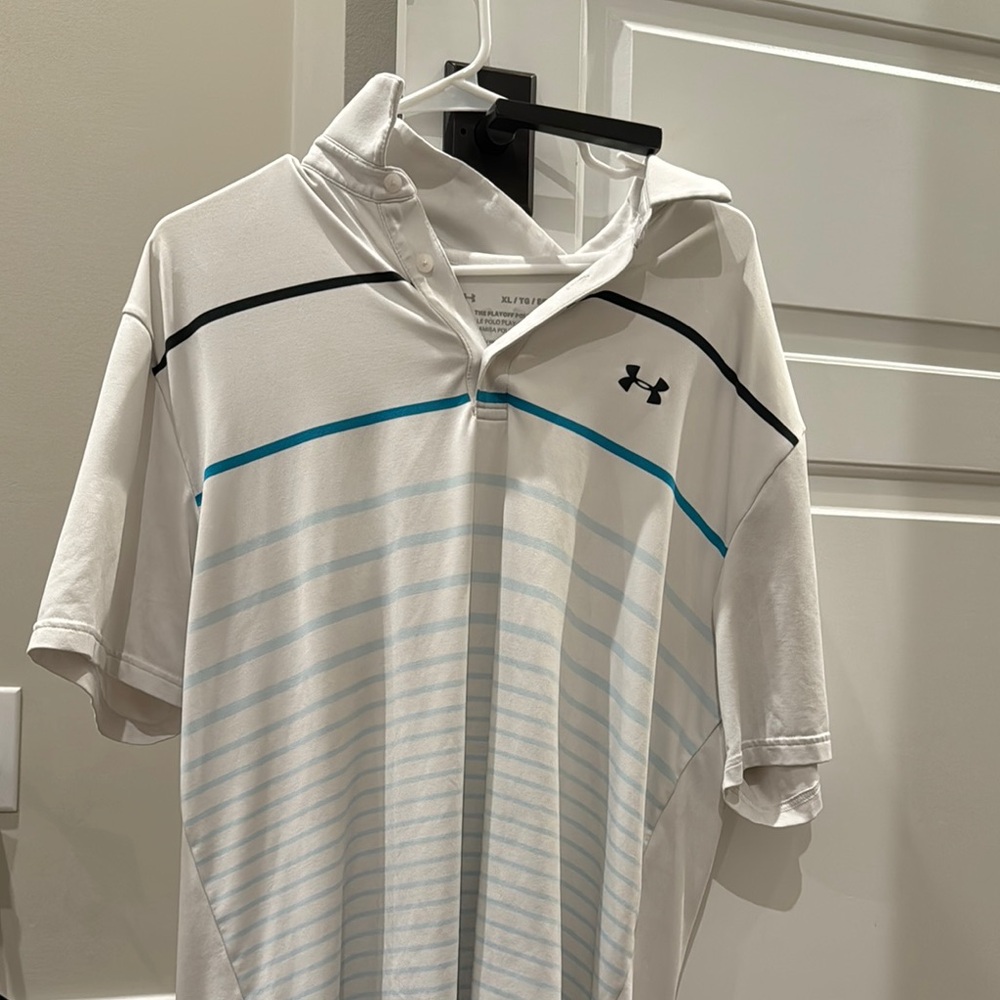 Under Armour Men's White Polo Shirt